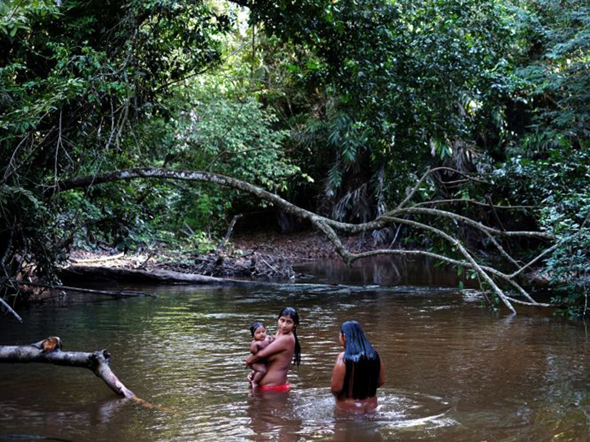 Amazon Tribes Women Bathing
